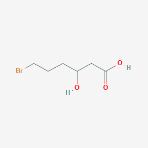 6-Bromo-3-hydroxyhexanoic acid - 126502-98-5