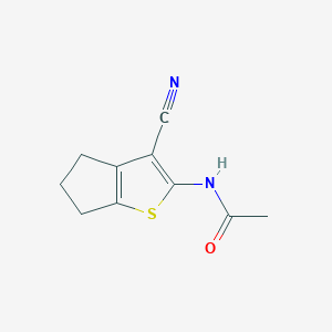 N-(3-cyano-5,6-dihydro-4H-cyclopenta[b]thiophen-2-yl)acetamide - 144038-79-9