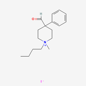 1-Butyl-4-formyl-1-methyl-4-phenylpiperidinium iodide - 98347-93-4
