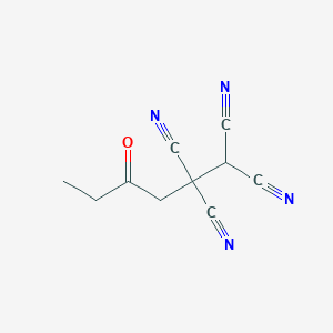 4-Oxohexane-1,1,2,2-tetracarbonitrile - 90138-05-9