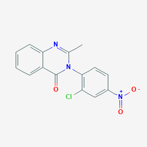 3-(2-Chloro-4-nitrophenyl)-2-methyl-4(3H)-quinazolinone - 93432-37-2