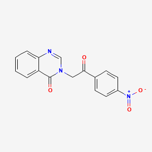 3-(2-(4-Nitrophenyl)-2-oxoethyl)quinazolin-4(3H)-one - 90059-71-5