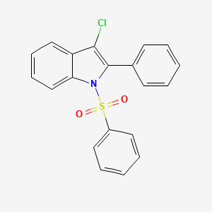 1-(Benzenesulfonyl)-3-chloro-2-phenyl-1H-indole - 88207-48-1