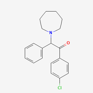 2-(Azepan-1-yl)-1-(4-chlorophenyl)-2-phenylethan-1-one - 88675-46-1