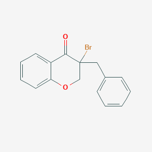 3-Benzyl-3-bromo-2,3-dihydro-4H-1-benzopyran-4-one - 89622-17-3