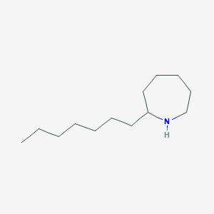 1H-Azepine, 2-heptylhexahydro- - 89656-49-5