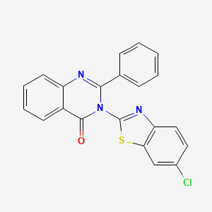 3-(6-Chloro-1,3-benzothiazol-2-yl)-2-phenylquinazolin-4(3H)-one - 82450-44-0