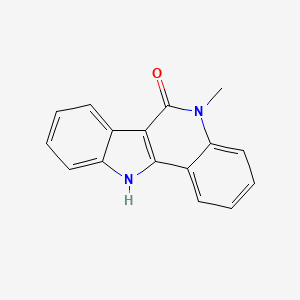 6H-Indolo[3,2-c]quinolin-6-one, 5,11-dihydro-5-methyl- - 85149-47-9