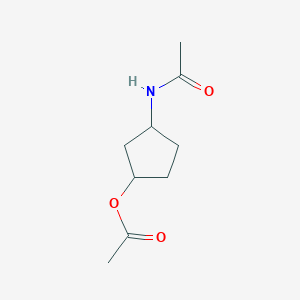 3-Acetamidocyclopentyl acetate - 75694-92-7