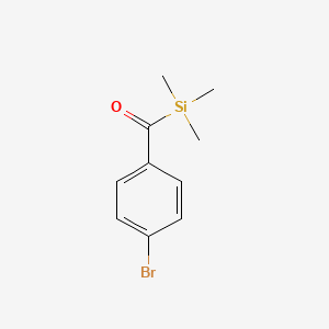 Benzene, 1-bromo-4-(trimethylsilylcarbonyl)- - 75748-11-7