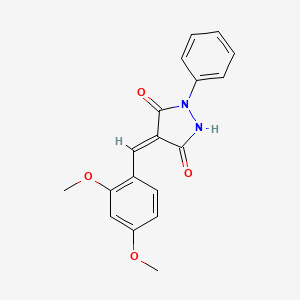 4-(2,4-Dimethoxybenzylidene)-1-phenylpyrazolidine-3,5-dione - 