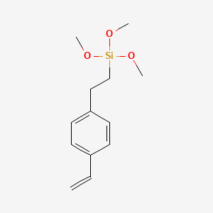 [2-(4-Ethenylphenyl)ethyl](trimethoxy)silane - 75822-21-8