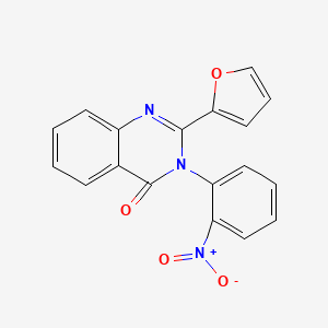 2-(Furan-2-yl)-3-(2-nitrophenyl)quinazolin-4(3H)-one - 62820-60-4