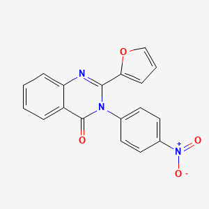 2-(Furan-2-yl)-3-(4-nitrophenyl)quinazolin-4(3H)-one - 62820-62-6