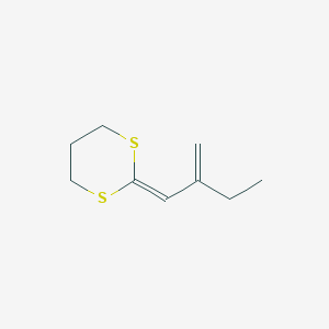 2-(2-Methylidenebutylidene)-1,3-dithiane - 62209-71-6