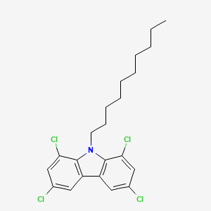 1,3,6,8-Tetrachloro-9-decyl-9H-carbazole - 61911-59-9