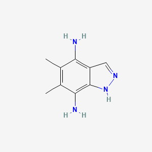 5,6-Dimethyl-1H-indazole-4,7-diamine - 61920-60-3