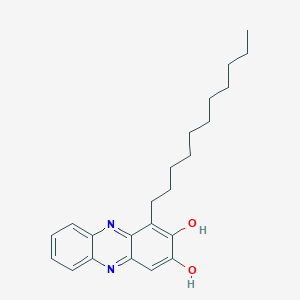 2,3-Phenazinediol, 1-undecyl- - 61513-10-8