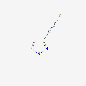 1H-Pyrazole, 3-(chloroethynyl)-1-methyl- - 61514-58-7