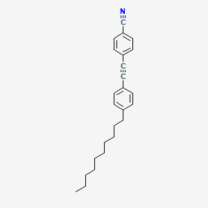 4-[(4-Decylphenyl)ethynyl]benzonitrile - 61614-44-6