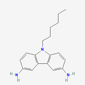 9-Hexyl-9H-carbazole-3,6-diamine - 58145-68-9
