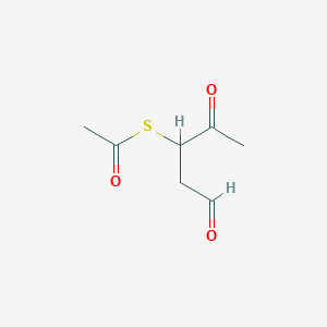 S-(1,4-Dioxopentan-3-yl) ethanethioate - 53670-56-7