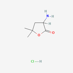 3-Amino-5,5-dimethyloxolan-2-one hydrochloride - 15722-67-5