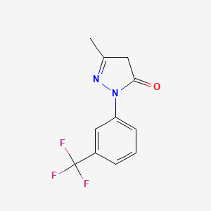 5-Methyl-2-(3-trifluoromethyl-phenyl)-2,4-dihydro-pyrazol-3-one - 321-05-1