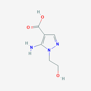 5-Amino-1-(2-hydroxyethyl)-1H-pyrazole-4-carboxylic acid - 58046-50-7