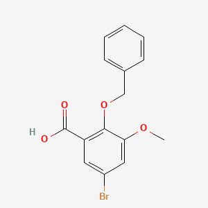 2-(Benzyloxy)-5-bromo-3-methoxybenzoic acid - 
