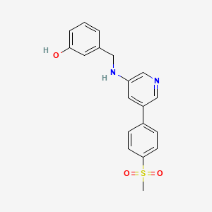 3-[[[5-(4-Methylsulfonylphenyl)-3-pyridinyl]amino]methyl]phenol - 875147-71-0