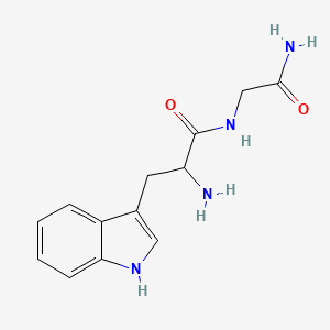 2-amino-N-(2-amino-2-oxoethyl)-3-(1H-indol-3-yl)propanamide - 