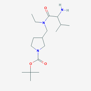 tert-Butyl 3-(((S)-2-amino-N-ethyl-3-methylbutanamido)methyl)pyrrolidine-1-carboxylate - 