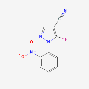 5-Fluoro-1-(2-nitrophenyl)-1H-pyrazole-4-carbonitrile - 