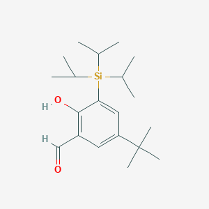 5-(1,1-Dimethylethyl)-2-hydroxy-3-[tris(1-methylethyl)silyl]benzaldehyde - 