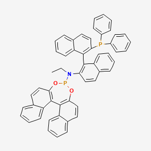 N-[1-(2-diphenylphosphanylnaphthalen-1-yl)naphthalen-2-yl]-N-ethyl-12,14-dioxa-13-phosphapentacyclo[13.8.0.02,11.03,8.018,23]tricosa-1(15),2(11),3,5,7,9,16,18,20,22-decaen-13-amine - 