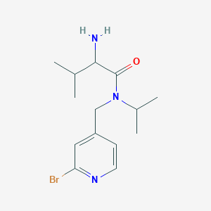 2-amino-N-[(2-bromopyridin-4-yl)methyl]-3-methyl-N-propan-2-ylbutanamide - 
