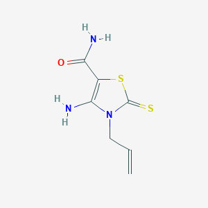 3-Allyl-4-amino-2-thioxo-2,3-dihydro-thiazole-5-carboxylic acid amide - 7157-91-7