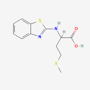 2-(Benzothiazol-2-ylamino)-4-methylsulfanyl-butyric acid - 436810-97-8