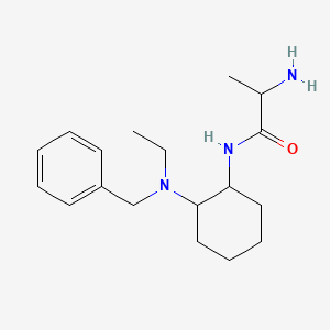 2-Amino-N-((2S)-2-(benzyl(ethyl)amino)cyclohexyl)propanamide - 