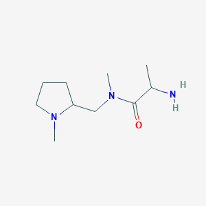 2-Amino-N-methyl-N-(((S)-1-methylpyrrolidin-2-yl)methyl)propanamide - 