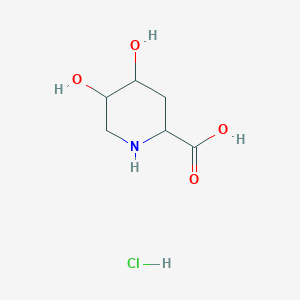 (2R,4R,5S)-4,5-Dihydroxypiperidine-2-carboxylic acid hydrochloride - 