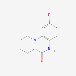 (S)-2-Fluoro-7,8,9,10-tetrahydro-5H-pyrido[1,2-A]quinoxalin-6(6AH)-one - 