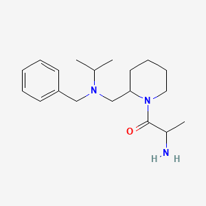 2-Amino-1-((S)-2-((benzyl(isopropyl)amino)methyl)piperidin-1-yl)propan-1-one - 