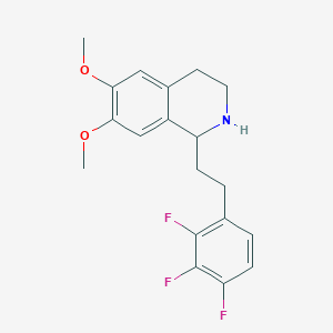 6,7-Dimethoxy-1-[2-(2,3,4-trifluoro-phenyl)-ethyl]-1,2,3,4-tetrahydro-isoquinoline - 