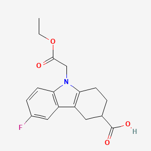 9-Ethoxycarbonylmethyl-6-fluoro-2,3,4,9-tetrahydro-1h-carbazole-3-carboxylic acid - 