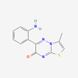6-(2-aminophenyl)-3-methyl-7H-[1,3]thiazolo[3,2-b][1,2,4]triazin-7-one - 491581-72-7