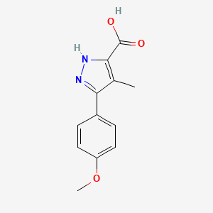 3-(4-methoxyphenyl)-4-methyl-1H-pyrazole-5-carboxylic acid - 