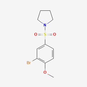 1-((3-Bromo-4-methoxyphenyl)sulfonyl)pyrrolidine - 332354-62-8