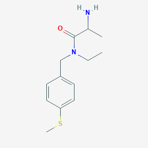 2-amino-N-ethyl-N-[(4-methylsulfanylphenyl)methyl]propanamide - 